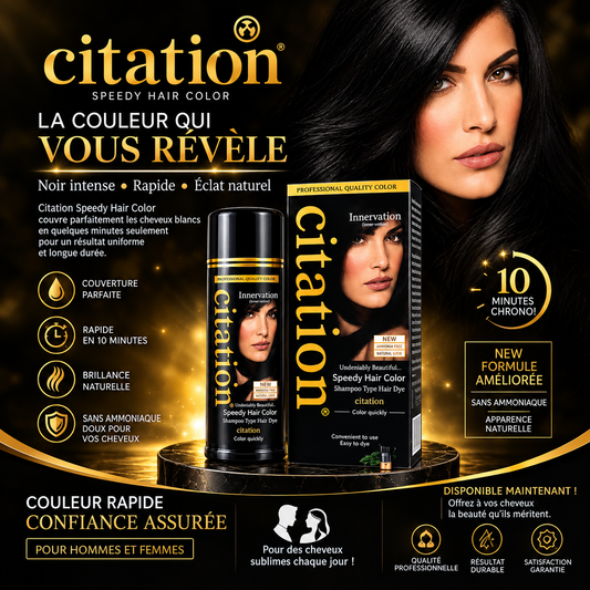 Sublimez vos cheveux en quelques minutes : la coloration sans ammoniaque au rendu 100 % naturel.