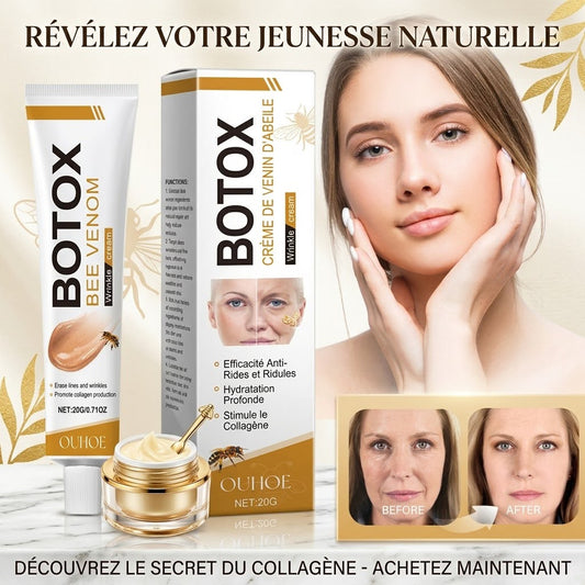 Rajeunissez sans injections : La puissance du venin d'abeille dans une crème.