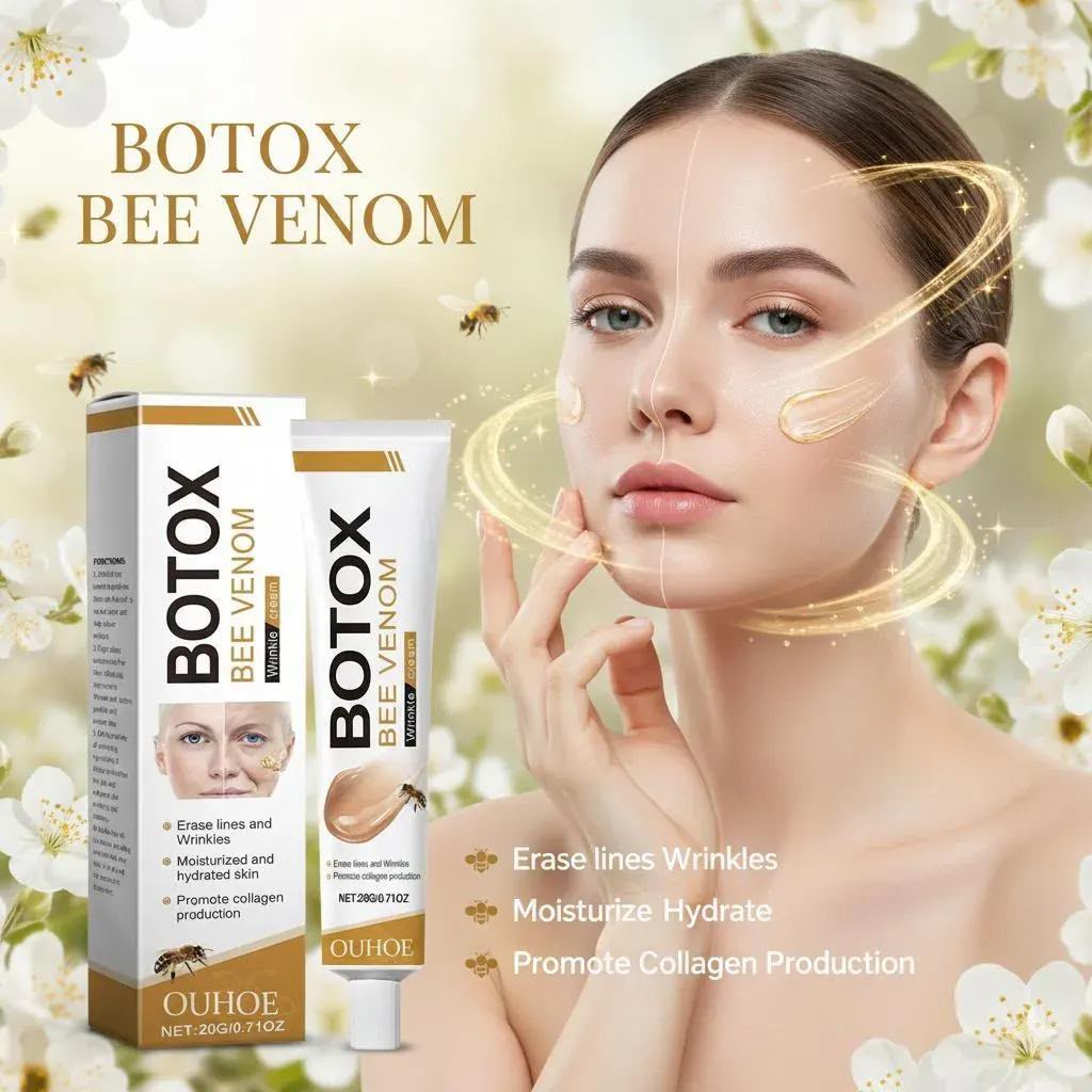 Rajeunissez sans injections : La puissance du venin d'abeille dans une crème.